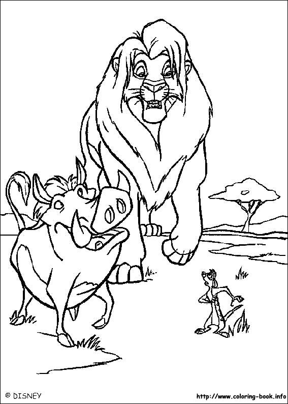 The Lion King coloring picture